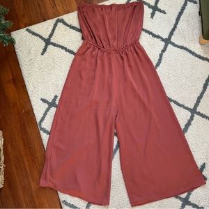 🔥Wide-leg Strapless Jumpsuit!